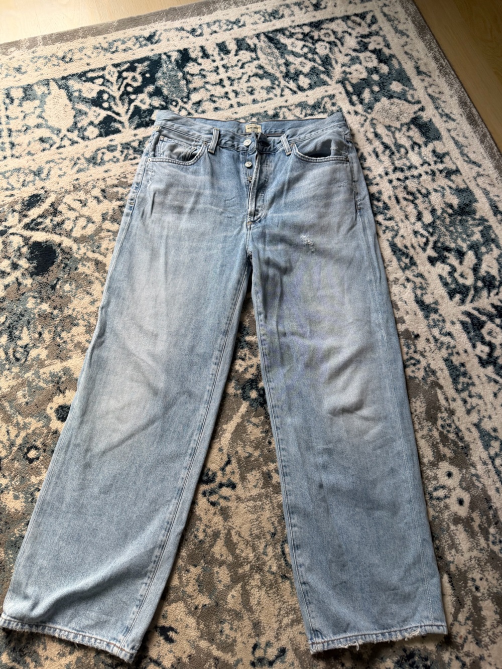 Citizens Of Humanity Light Wash Ankle Crop Jeans